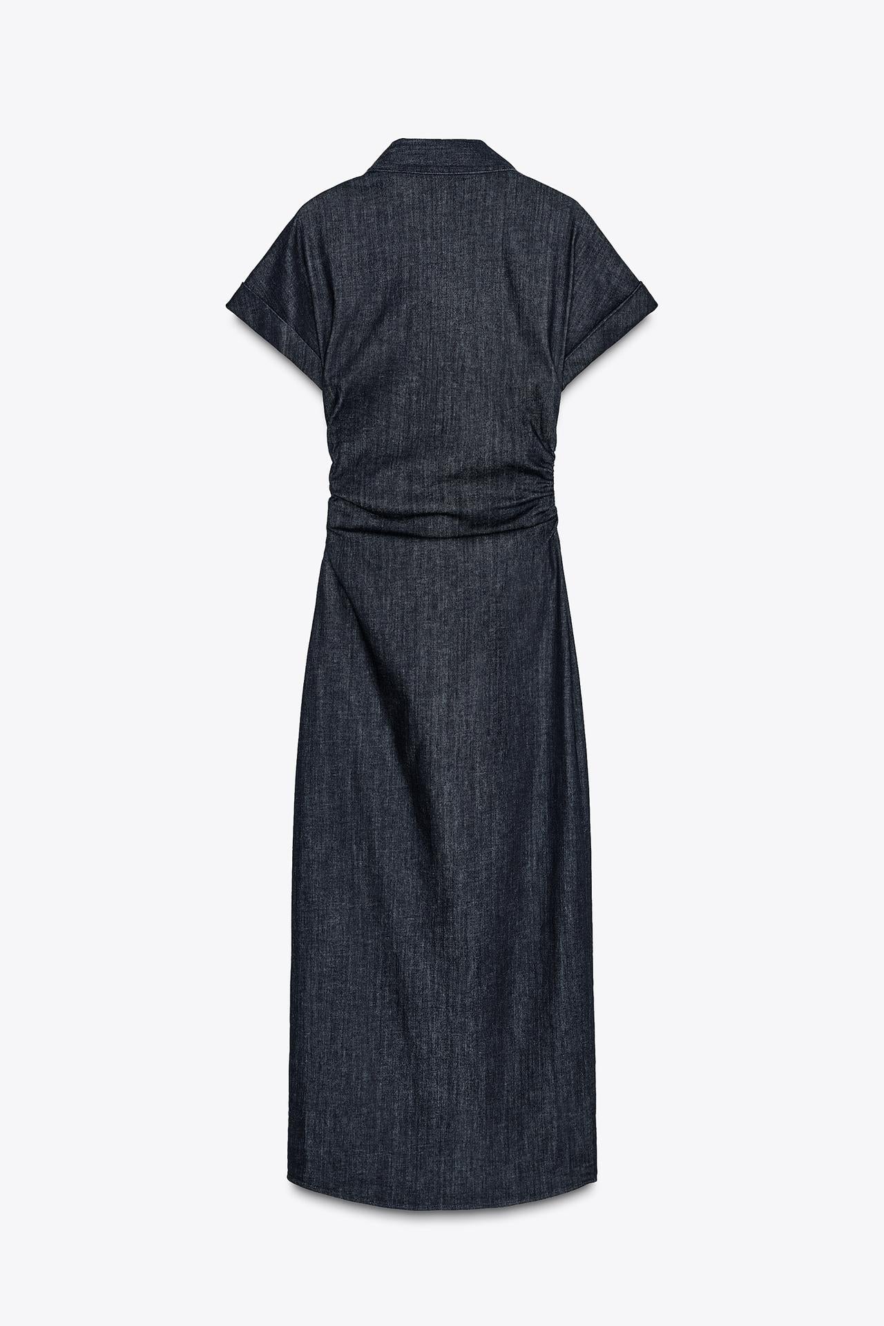 DENIM MIDI-DRESS