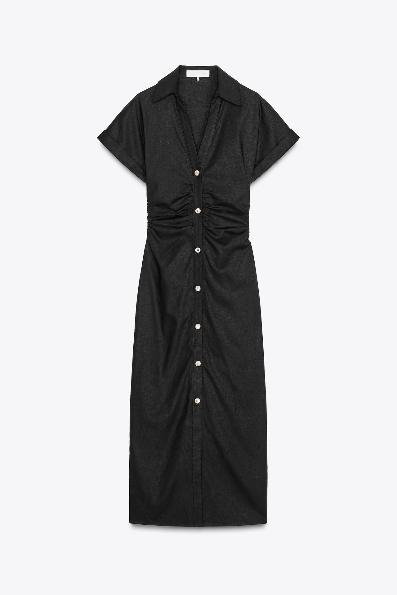 DENIM MIDI-DRESS