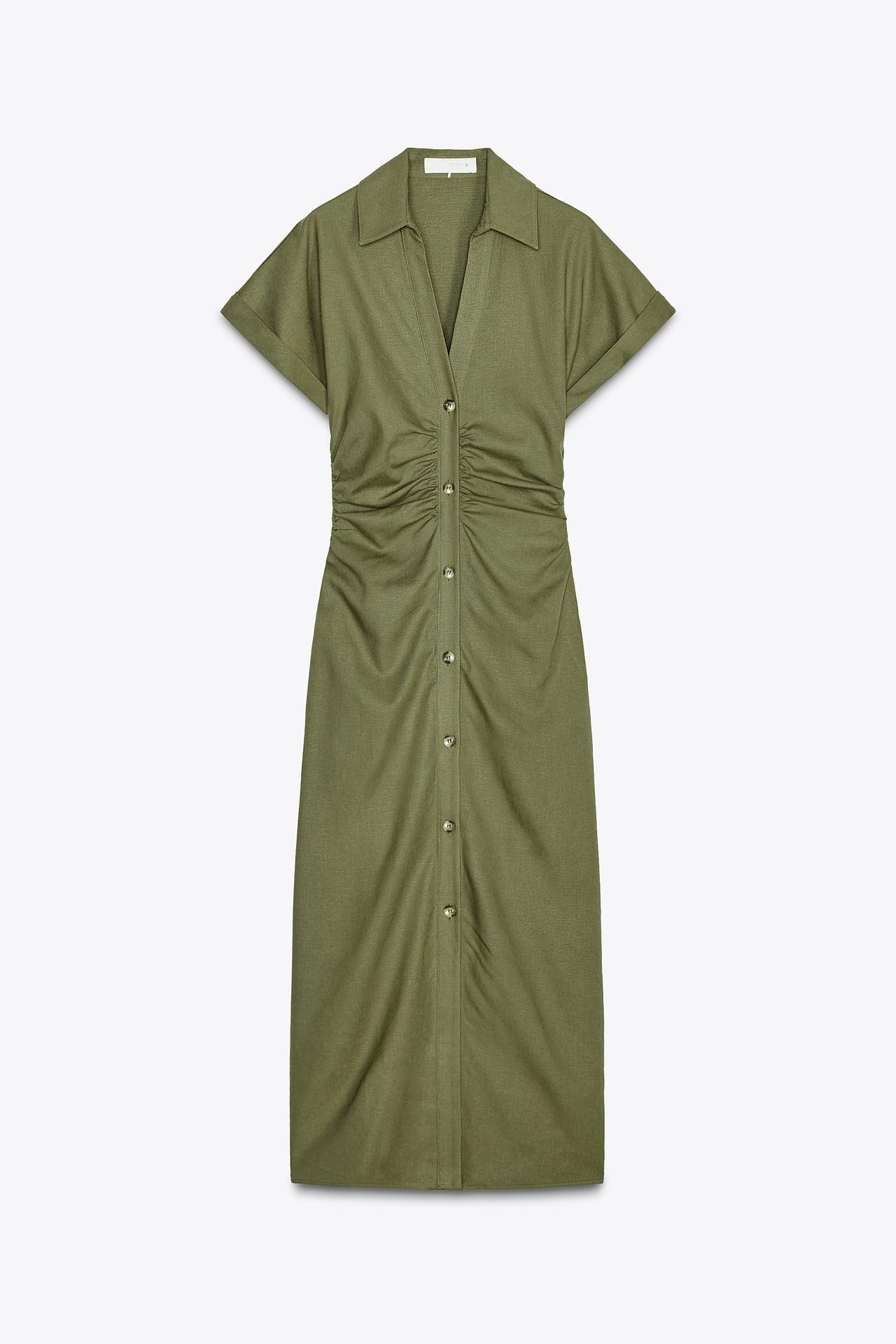 DENIM MIDI-DRESS