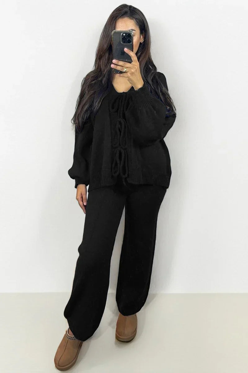 Lily | Front Tie Knit Set